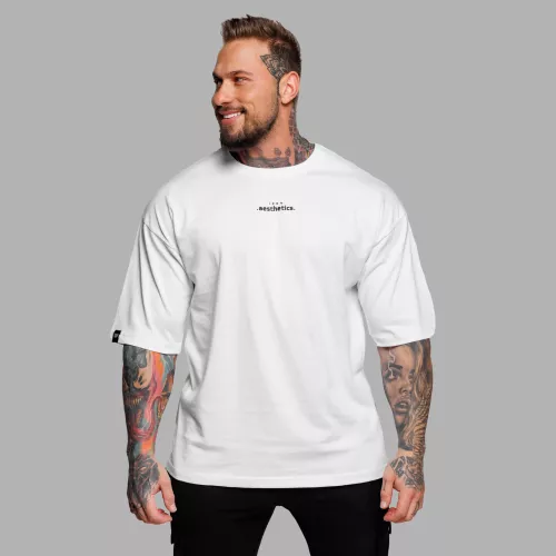 Tricou oversize Major, alb