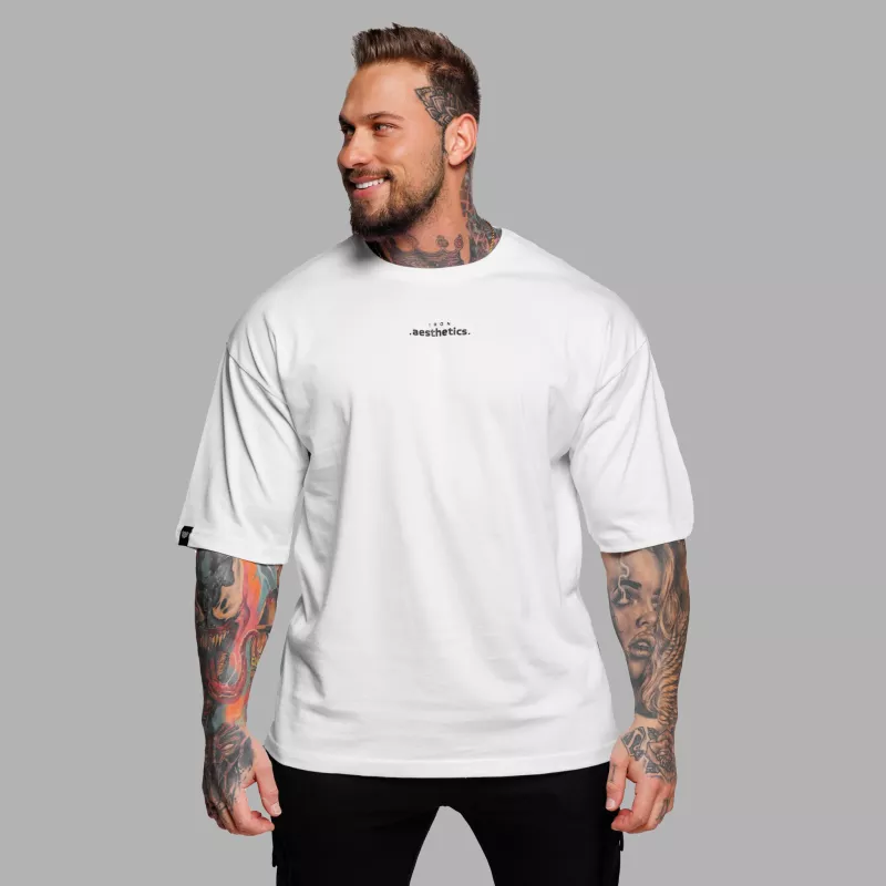 Tricou oversize Iron Aesthetics Major, alb-1