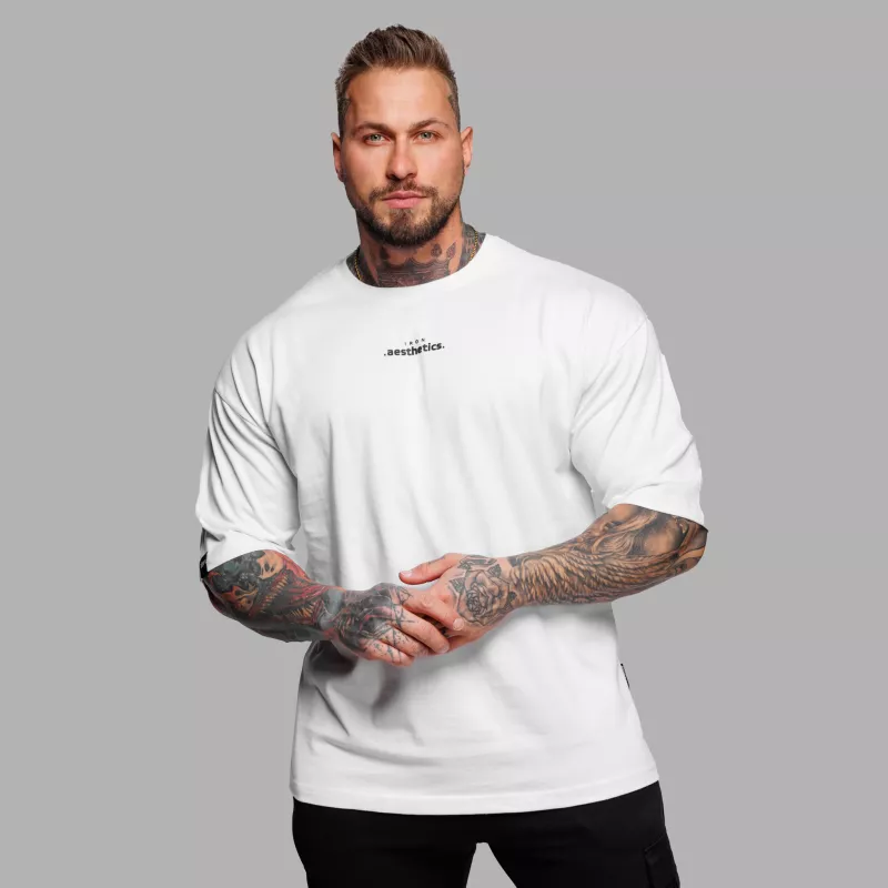 Tricou oversize Iron Aesthetics Major, alb-3