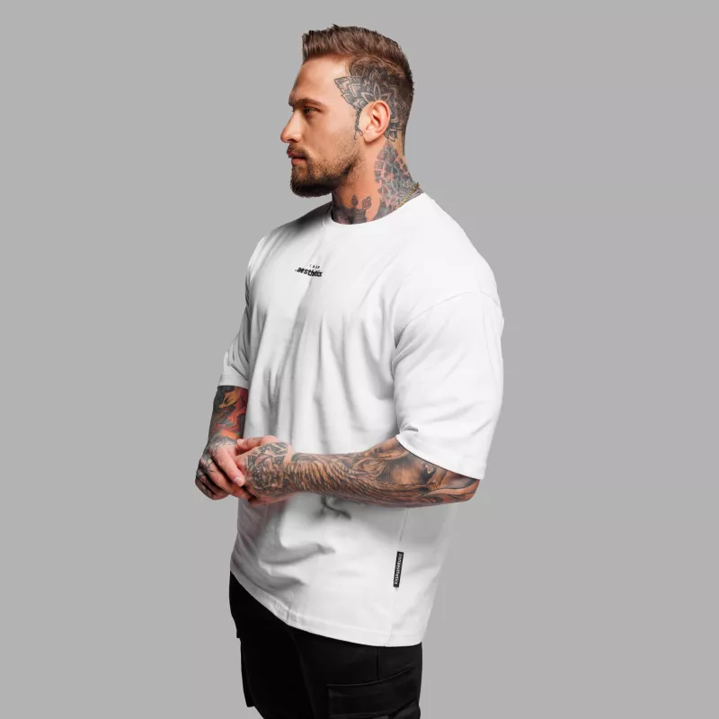 Tricou oversize Iron Aesthetics Major, alb-5
