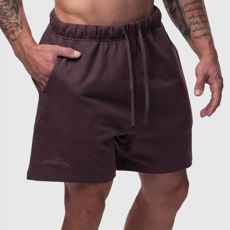 Șorturi din bumbac bărbați Iron Aesthetics Ambition, violet-2