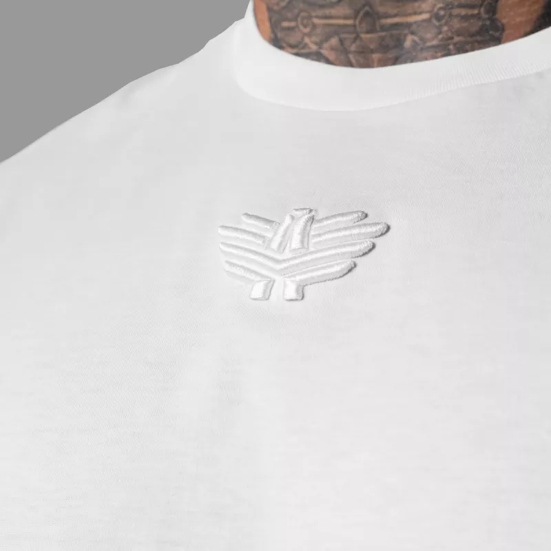 Tricou Oversized Iron Aesthetics 3D, alb-2