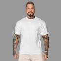 Tricou Oversized Iron Aesthetics 3D, alb