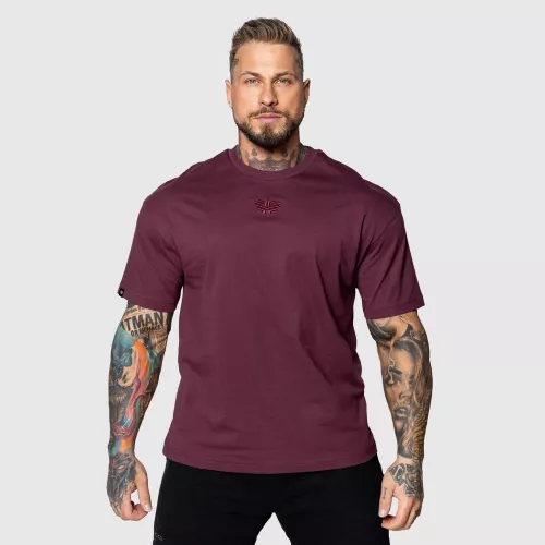 Tricou Oversized 3D, vișiniu