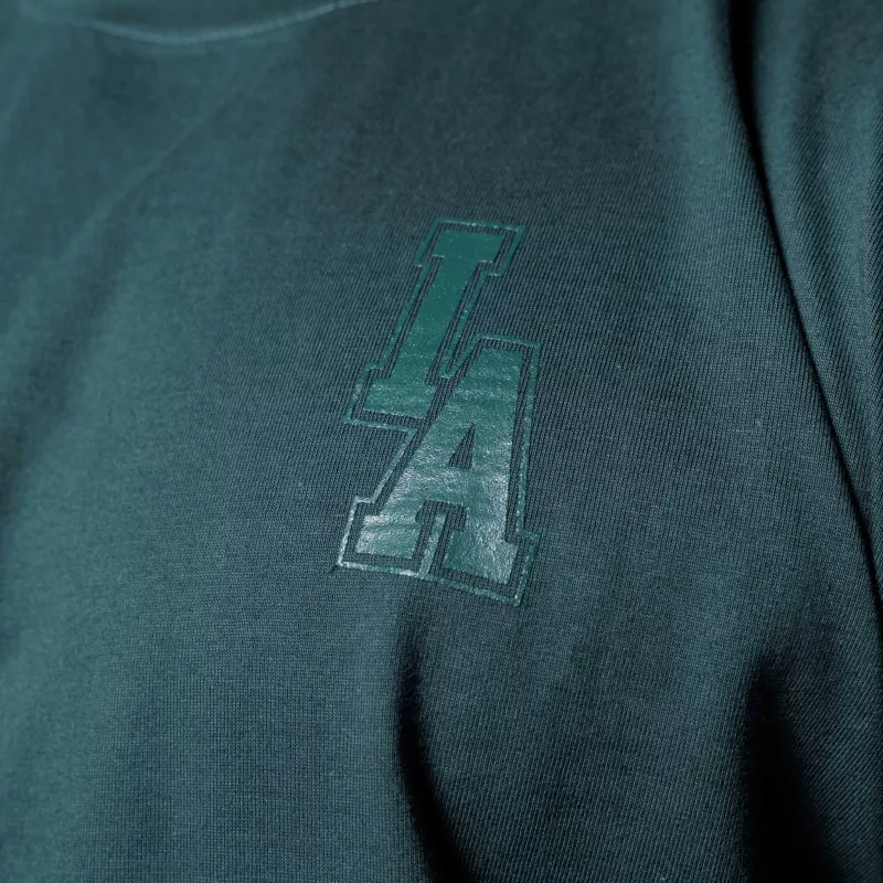 Tricou oversize Iron Aesthetics College, verde-7