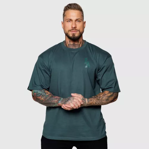 Tricou oversize Iron Aesthetics College, verde