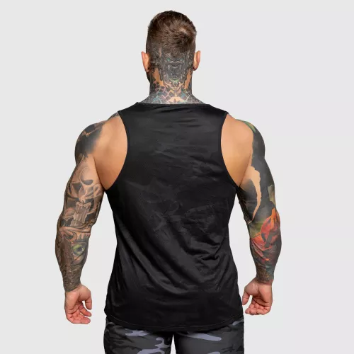 Maiou funcțional bărbați Iron Aesthetics Camo Mesh, negru