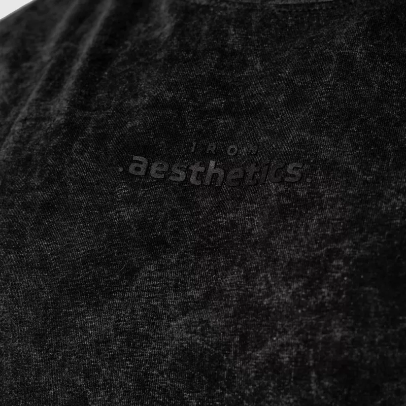 Maiou Iron Aesthetics Muscle Tee, washed black-4