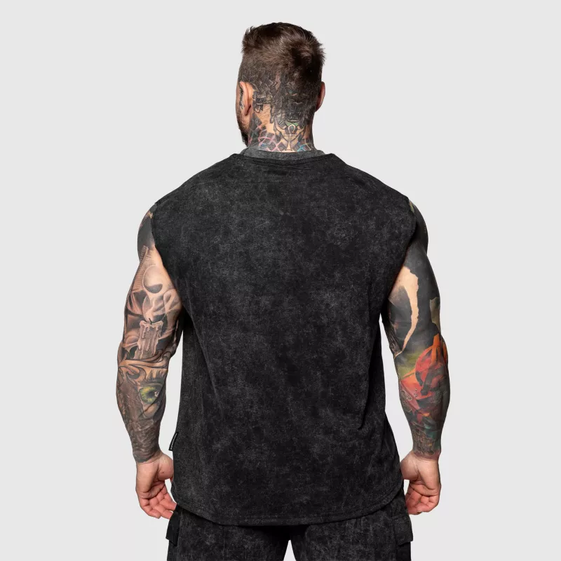 Maiou Iron Aesthetics Muscle Tee, washed black-2