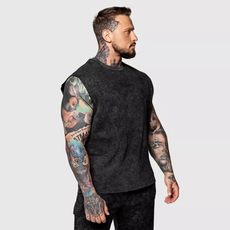 Maiou Iron Aesthetics Muscle Tee, washed black-5