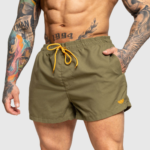 Șorturi baie bărbați Iron Aesthetics Beach Mode, verzi