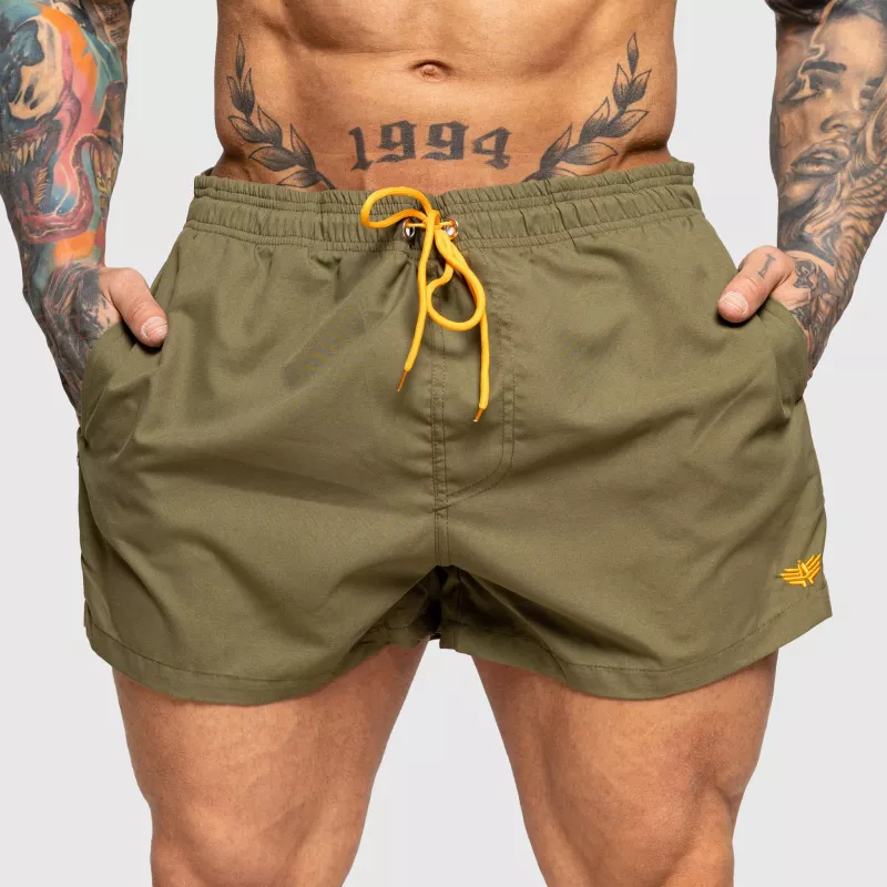 Șorturi baie bărbați Iron Aesthetics Beach Mode, verzi-2