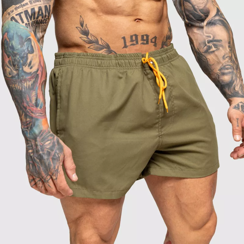 Șorturi baie bărbați Iron Aesthetics Beach Mode, verzi-4