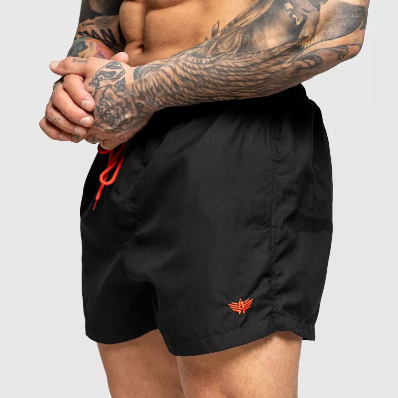 Șorturi baie pentru bărbați Iron Aesthetics Beach Mode, negre-5