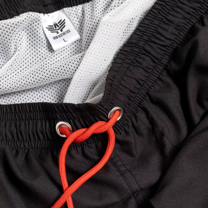 Șorturi baie pentru bărbați Iron Aesthetics Beach Mode, negre-8