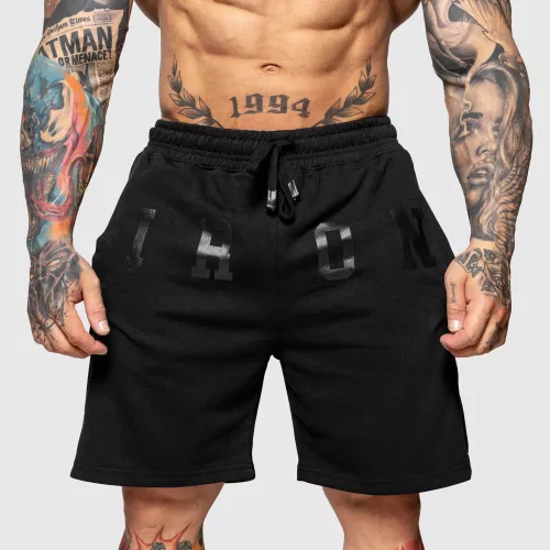 Pantaloni scurți de trening College, negri