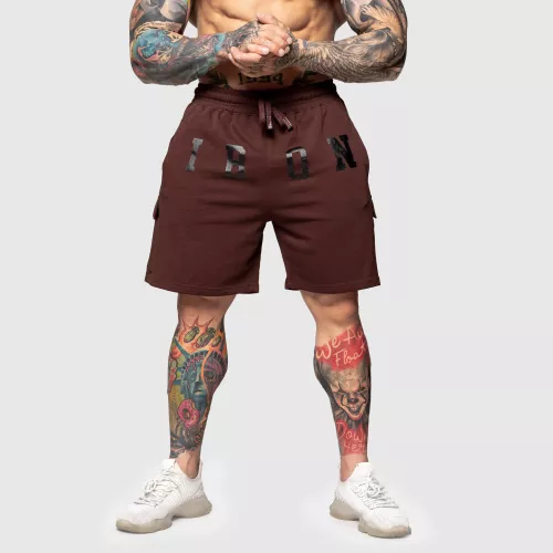 Pantaloni scurți de trening College, maro
