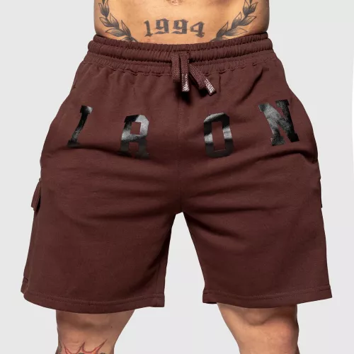 Pantaloni scurți de trening College, maro