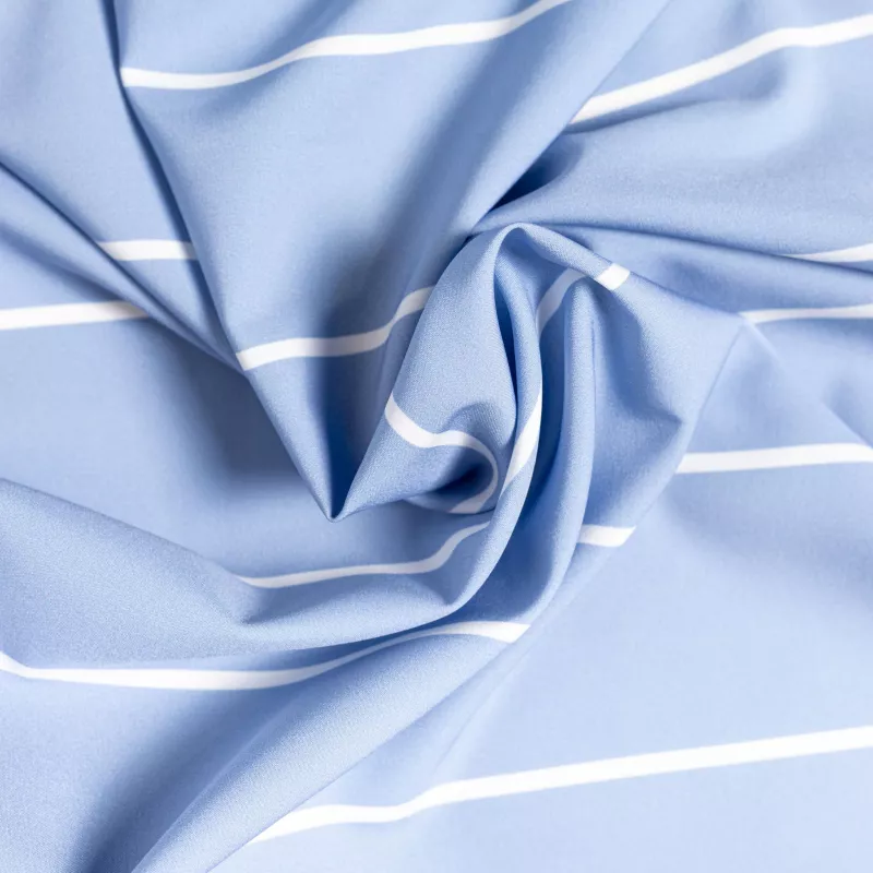 Cămașă stretch Iron Aesthetics Short Stripe, albastră-8