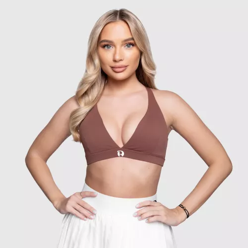 Bustiera sport Iron Aesthetics Delta, maro