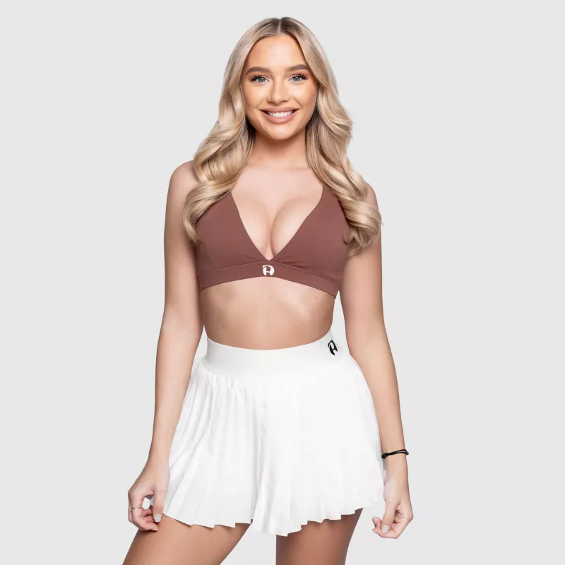 Bustiera sport Iron Aesthetics Delta, maro-5
