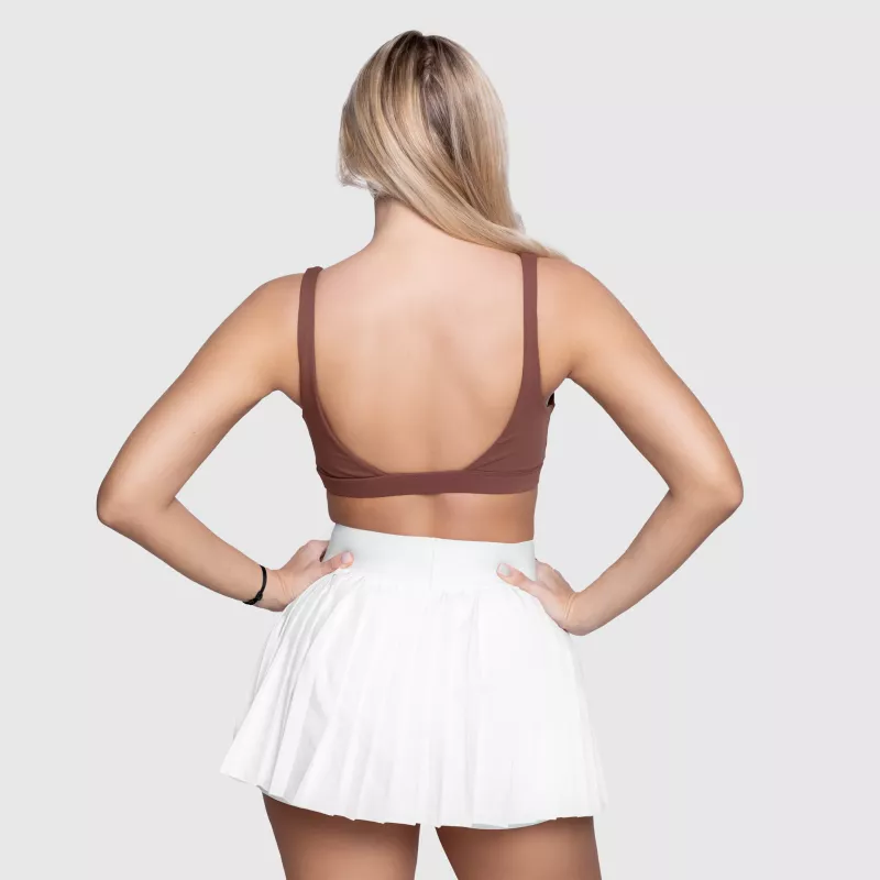 Bustiera sport Iron Aesthetics Delta, maro-2