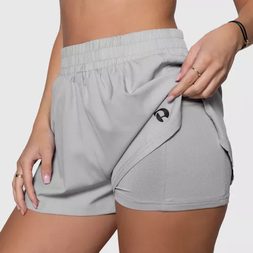 Șorturi damă Iron Aesthetics Athletic 2in1, gri