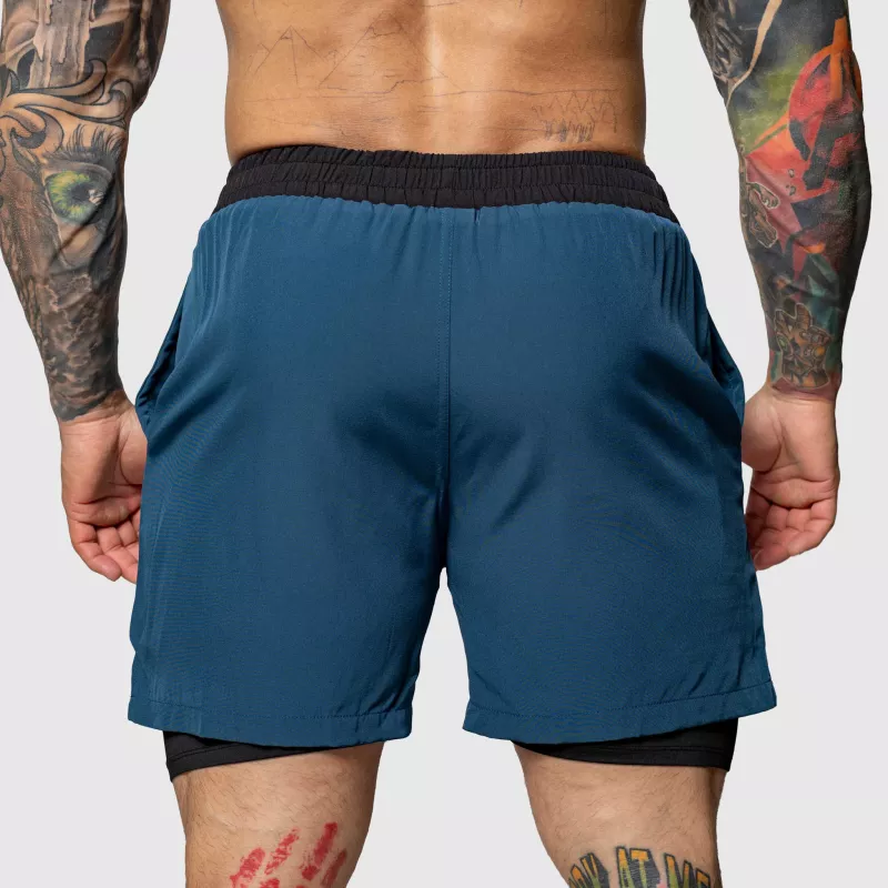 Șorturi de înot Iron Aesthetics  Vortex Core 2in1, navy-5
