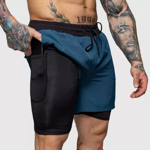 Șorturi de înot Iron Aesthetics  Vortex Core 2in1, navy