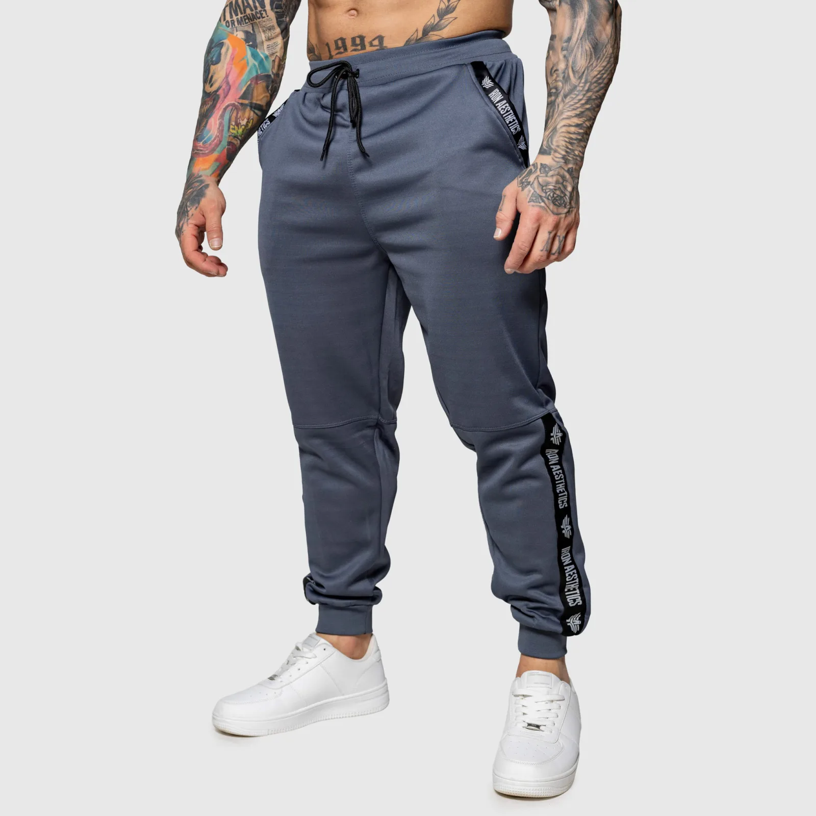 Pantaloni de trening Jogger Iron Aesthetics Partial, gri-1