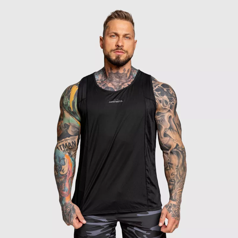 Maiou funcțional bărbați Iron Aesthetics Camo Mesh, negru-4