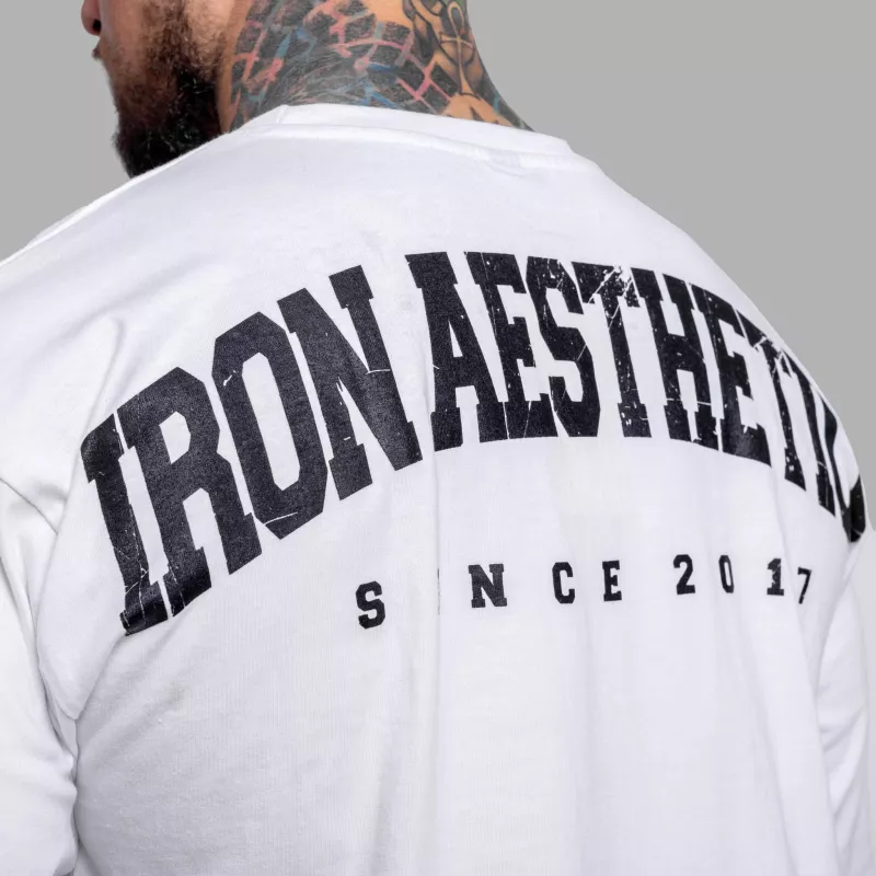 Tricou oversize Iron Aesthetics College, alb-6
