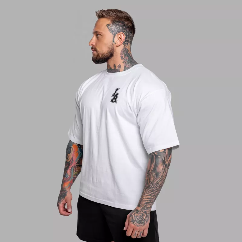 Tricou oversize Iron Aesthetics College, alb-3