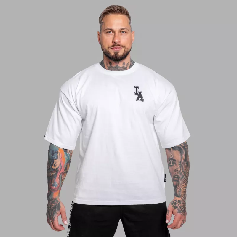 Tricou oversize Iron Aesthetics College, alb-2
