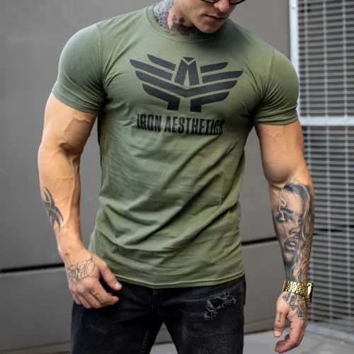 Tricou Ultrasoft Iron Aesthetics, verde armată
