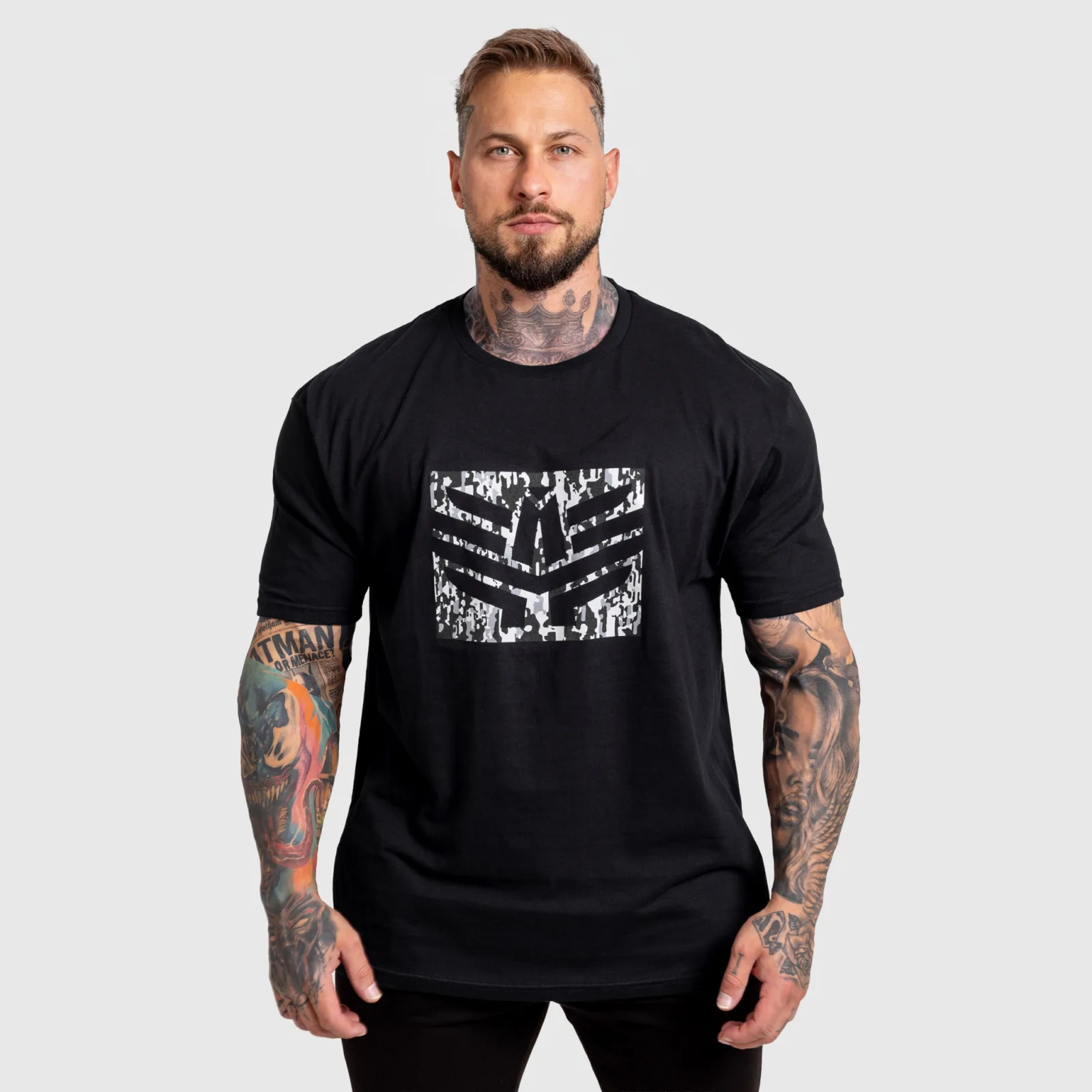 Tricou bărbați Iron Aesthetics Tactical, negru-1