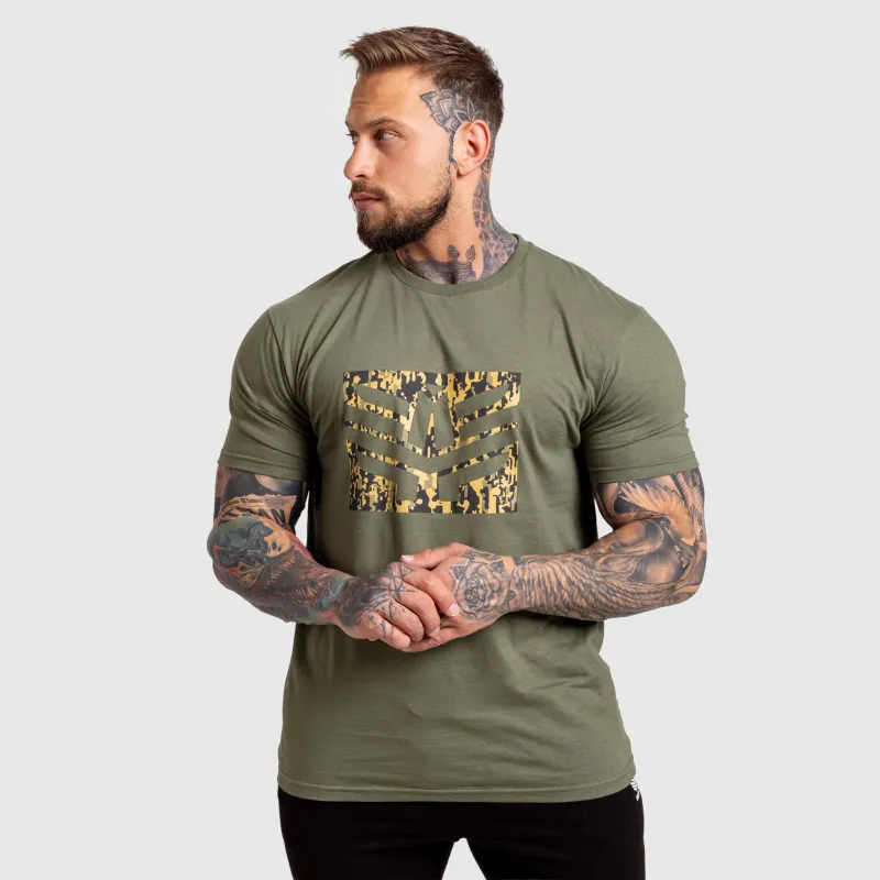 Tricou bărbați Iron Aesthetics Tactical, verde-5
