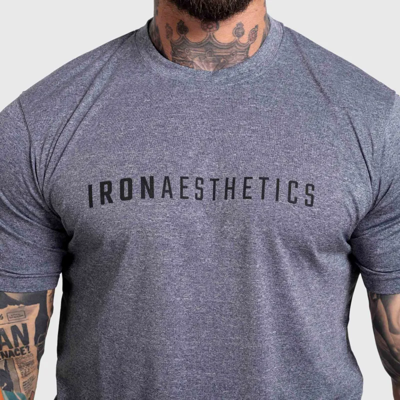 Tricou sport bărbați Iron Aesthetics Flow, navy-6