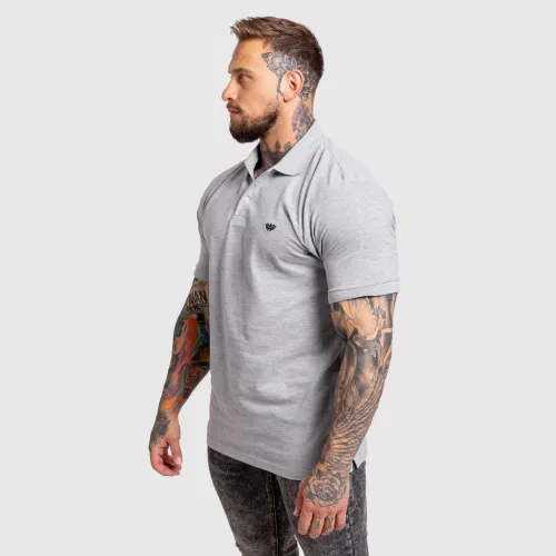 Tricou polo bărbați Iron Aesthetics Pique, gri