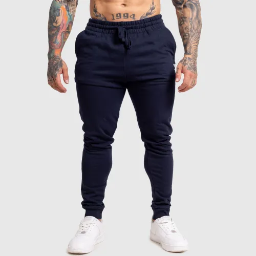 Pantaloni de trening jogger bărbați Iron Aesthetics Snap, navy