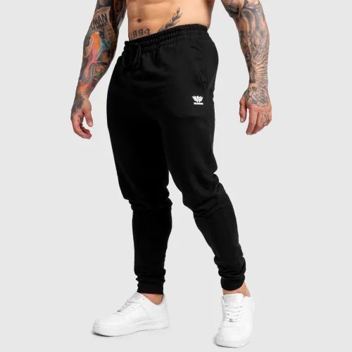 Pantaloni de trening jogger bărbați Snap, negri