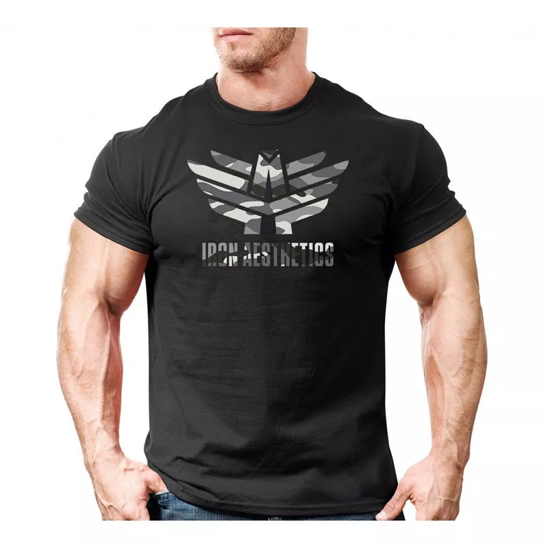 Tricou Ultrasoft Iron Aesthetics, camuflaj negru-3