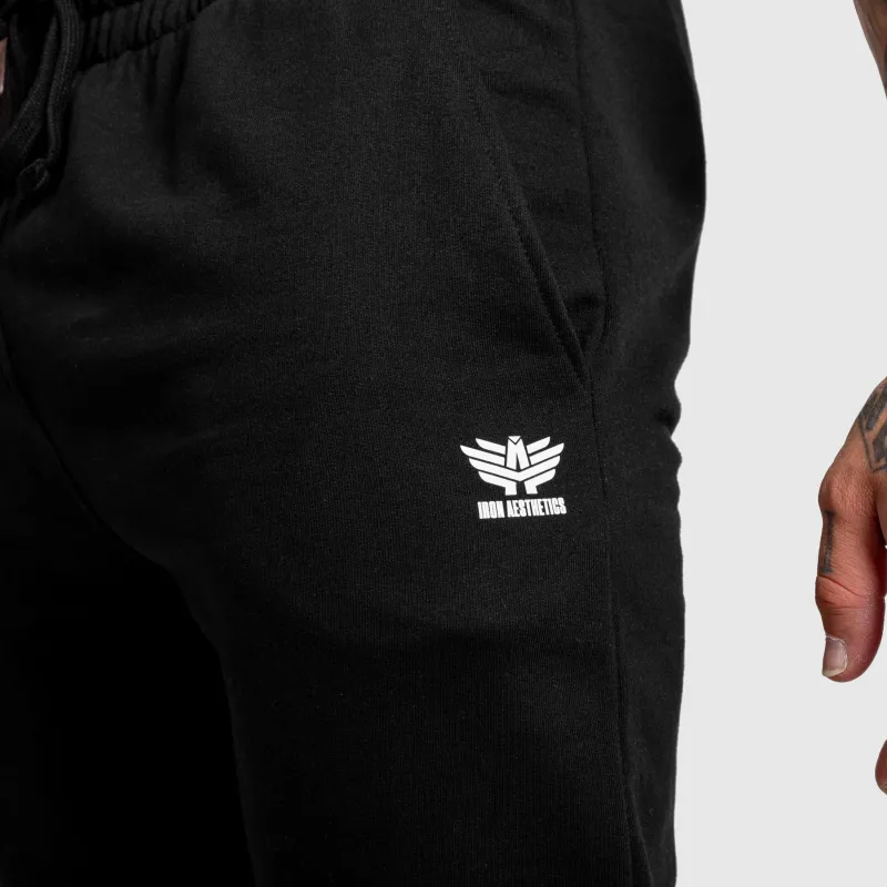 Pantaloni de trening jogger bărbați Iron Aesthetics Snap, negri-8