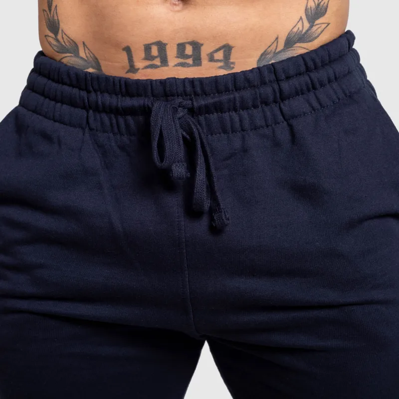 Pantaloni de trening jogger bărbați Iron Aesthetics Snap, navy-8