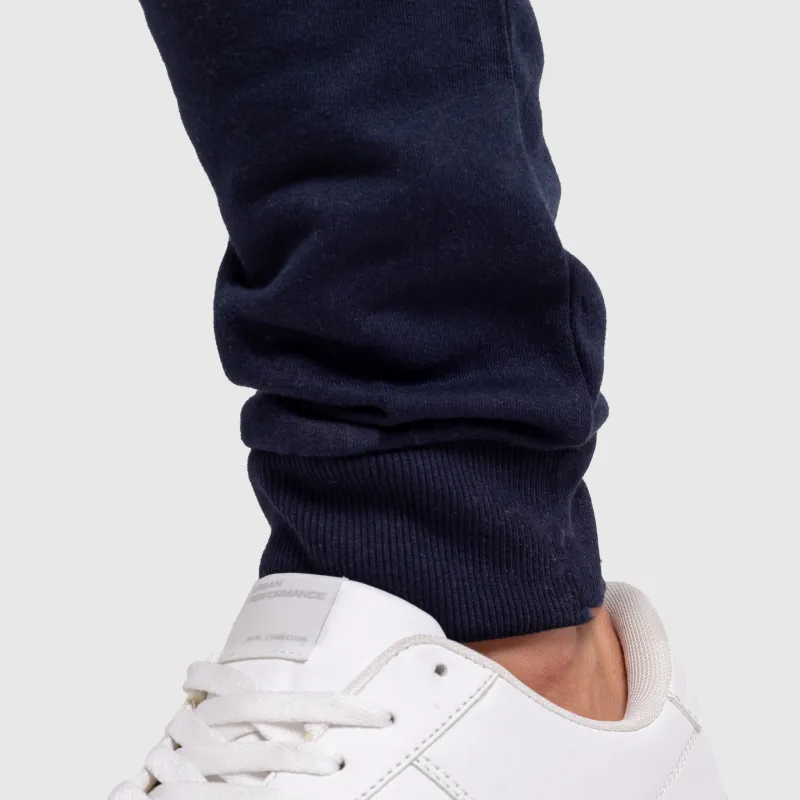 Pantaloni de trening jogger bărbați Iron Aesthetics Snap, navy-9