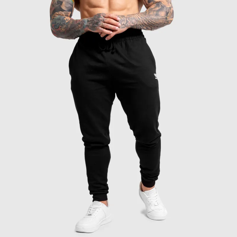 Pantaloni de trening jogger bărbați Iron Aesthetics Snap, negri-6