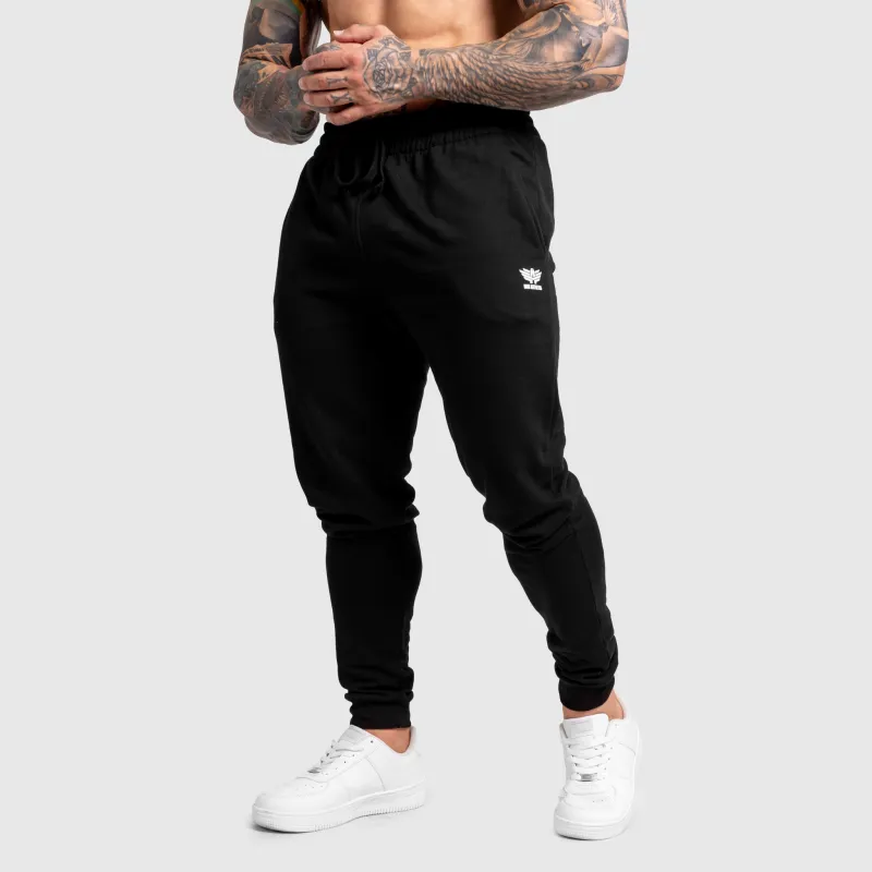 Pantaloni de trening jogger bărbați Iron Aesthetics Snap, negri-7