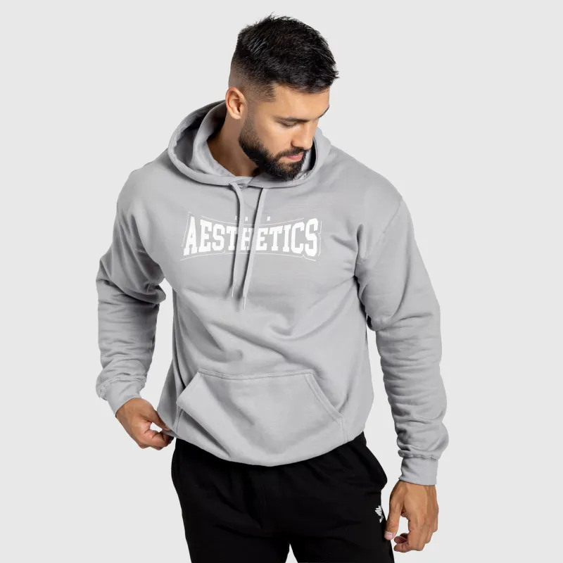 Hanorac cu glugă bărbați Iron Aesthetics Frontline, gri-3
