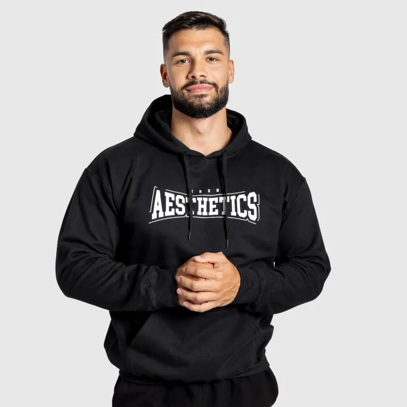 Hanorac cu glugă Iron Aesthetics Frontline, negru-3