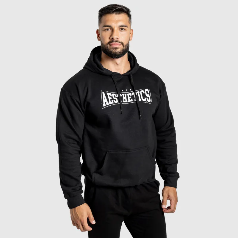 Hanorac cu glugă Iron Aesthetics Frontline, negru-4